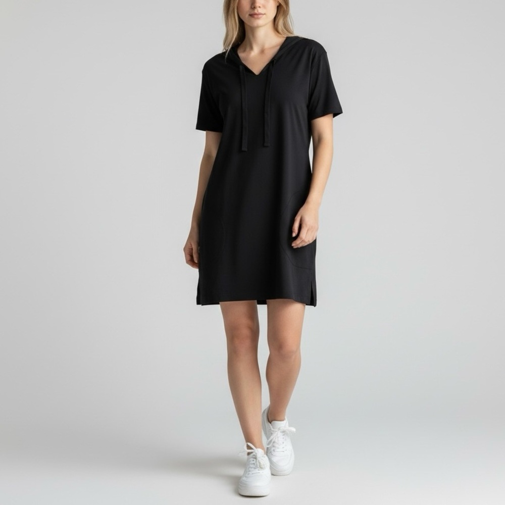 Calvin Klein Athletic Pullover Dress Size Large Black NWT